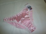 Pink silk lingerie