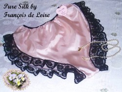 pink silk french knicker