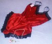 Red silk camiknicker by Francois de Loire